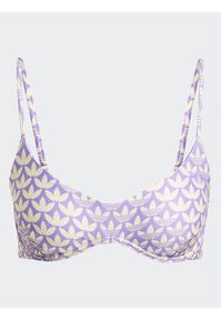 Adidas - adidas Góra od bikini Originals Monogram Swim Top H49589 Fioletowy. Kolor: fioletowy. Materiał: syntetyk #7