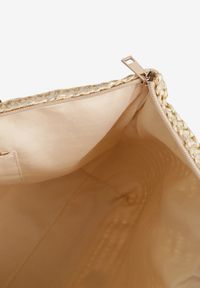 Renee - Beżowa Pleciona Torebka w Stylu Shopperki Uloswena. Kolor: beżowy. Styl: biznesowy, klasyczny, elegancki, casual