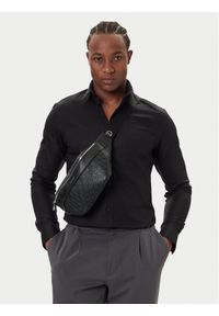 Calvin Klein Nerka Emblem Emboss Waistbag LV04D3205G Czarny. Kolor: czarny. Materiał: skóra #1