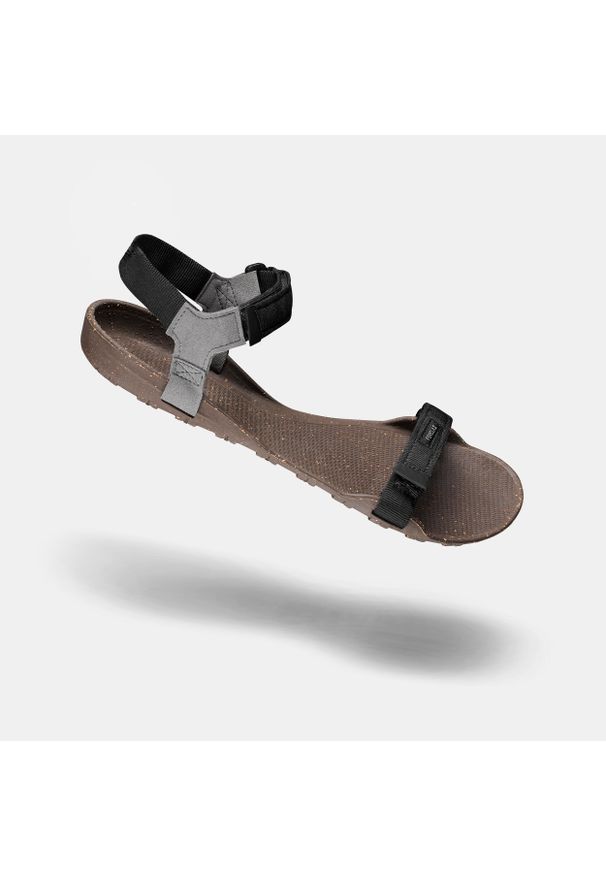 FORCLAZ - Sandały turystyczne męskie Quechua MT500. Kolor: szary. Materiał: materiał, kauczuk. Sport: turystyka piesza
