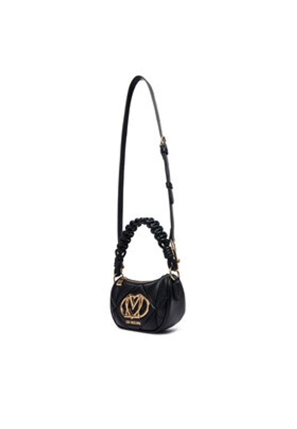 Love Moschino - LOVE MOSCHINO Torebka JC4189PP0NLC0000 Czarny. Kolor: czarny. Materiał: skórzane