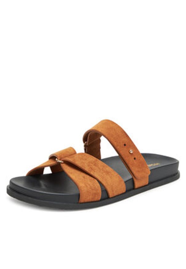 DeeZee Klapki HY59053-3 Brązowy. Kolor: brązowy. Materiał: materiał