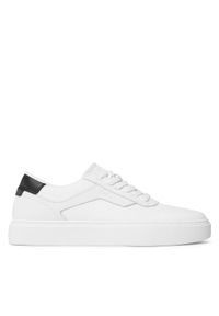 Calvin Klein Sneakersy Low Top Lace Up Knit HM0HM00922 Biały. Kolor: biały. Materiał: materiał