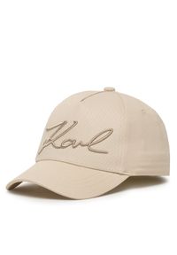 Czapka z daszkiem Karl Lagerfeld Kids. Kolor: beżowy #1
