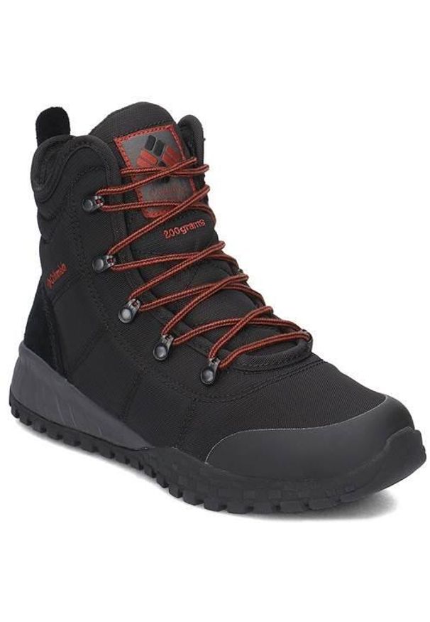 columbia - Buty trekkingowe męskie Columbia Fairbanks. Wysokość cholewki: za kostkę. Zapięcie: sznurówki. Kolor: wielokolorowy, czarny. Materiał: materiał, syntetyk, tkanina. Szerokość cholewki: normalna
