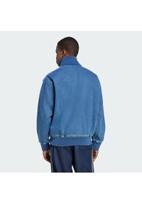 Adidas - adidas Bluza adicolor Denim Firebird KD1517 Niebieski Loose Fit. Kolor: niebieski. Materiał: bawełna #6