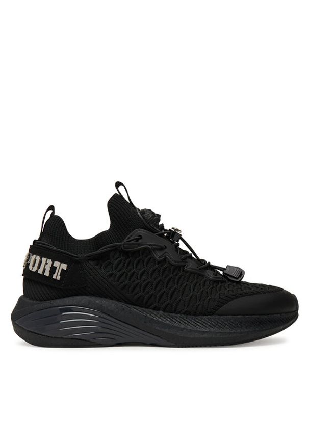 Plein Sport Sneakersy SAES USC0751 STE003N Czarny. Kolor: czarny. Materiał: materiał