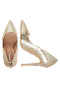 DeeZee Szpilki HT92831-200 Złoty. Kolor: złoty. Materiał: skóra. Obcas: na szpilce #2