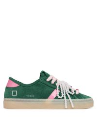 D.A.T.E. Sneakersy Tender W441-TE-BW Zielony. Kolor: zielony. Materiał: skóra, zamsz #1