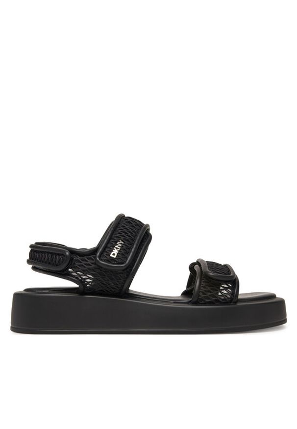 DKNY Sandały Owyn K1514238 Czarny. Kolor: czarny. Materiał: materiał