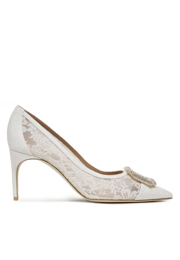 MALONE SOULIERS Szpilki Monroe 70-10 Biały. Kolor: biały. Materiał: materiał. Obcas: na szpilce