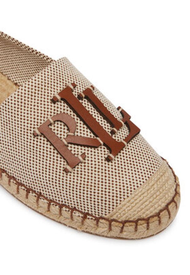 Lauren Ralph Lauren - LAUREN RALPH LAUREN Espadryle Cameryn 802P09065002 Beżowy. Kolor: beżowy. Materiał: materiał