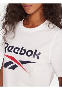 Reebok T-Shirt RK25173CCW Biały Regular Fit. Kolor: biały. Materiał: bawełna