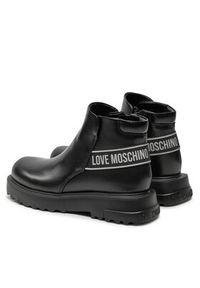 Love Moschino - LOVE MOSCHINO Botki JA21024G1LIA0000 Czarny. Kolor: czarny. Materiał: skóra #4
