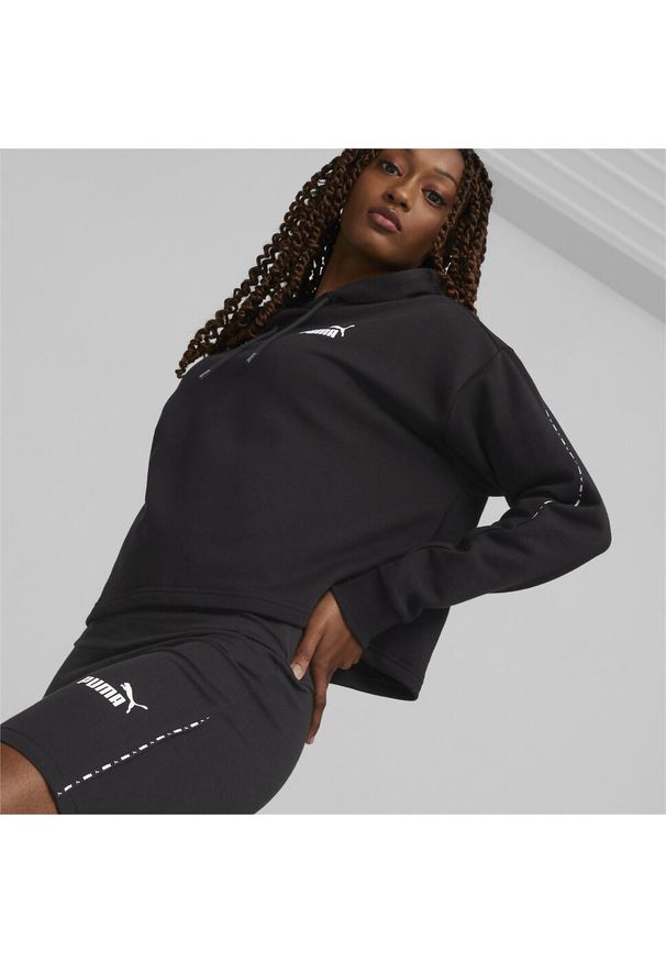 Bluza Sportowa Damska Puma Power Tape Tr. Kolor: czarny. Materiał: polar. Sezon: zima