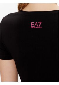 EA7 Emporio Armani T-Shirt 3RTT44 TJFKZ 1200 Czarny Regular Fit. Kolor: czarny. Materiał: bawełna