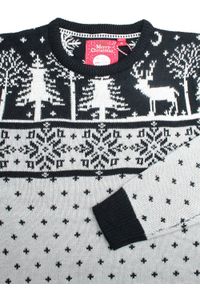Świąteczny Sweter w Norweski Wzór - Brave Soul. Materiał: akryl. Styl: wizytowy