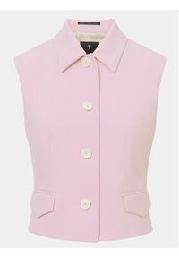JOOP! Kamizelka garniturowa 30041084 Różowy Slim Fit. Kolor: różowy. Materiał: syntetyk
