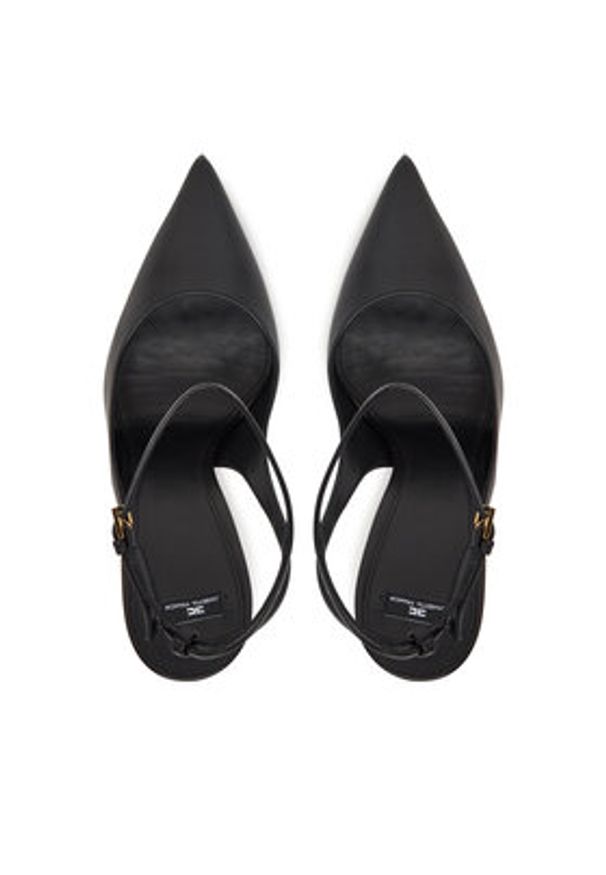 Elisabetta Franchi Szpilki SA-26B-51E2 Czarny. Kolor: czarny. Materiał: skóra. Obcas: na szpilce