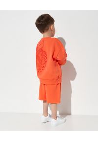 Kenzo kids - KENZO KIDS - Pomarańczowa bluza z haftowanym tygrysem 4-14 lat. Kolor: pomarańczowy. Materiał: materiał. Długość rękawa: długi rękaw. Długość: długie. Wzór: haft. Sezon: lato. Styl: klasyczny #4