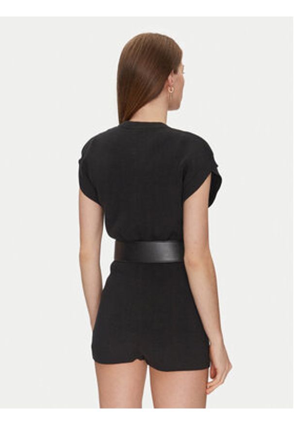 Elisabetta Franchi Kombinezon KT-55S-51E2-V450 Czarny Regular Fit. Kolor: czarny. Materiał: wiskoza