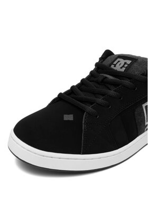 DC Shoes Sneakersy EO-NET DC01774006 Czarny. Kolor: czarny. Materiał: nubuk, skóra