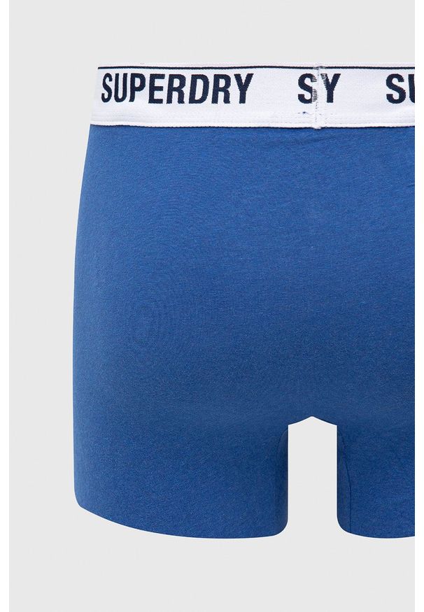 Superdry bokserki męskie. Kolor: niebieski. Materiał: bawełna