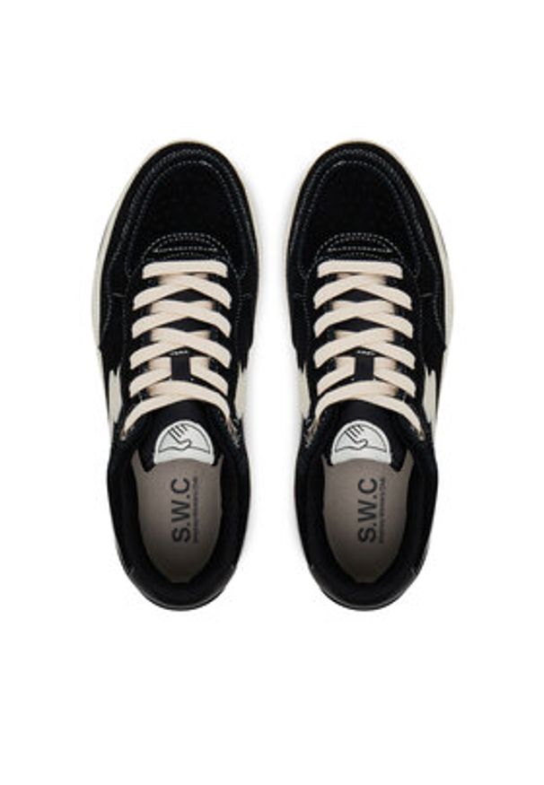 S.W.C Stepney Workers Club Sneakersy Pro Cup 01 S-Strike YQ02015 Czarny. Kolor: czarny. Materiał: zamsz, skóra