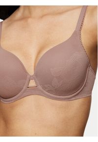 Triumph Biustonosz z fiszbiną Wild Rose Sensation 10205990 Brązowy. Kolor: brązowy. Materiał: syntetyk