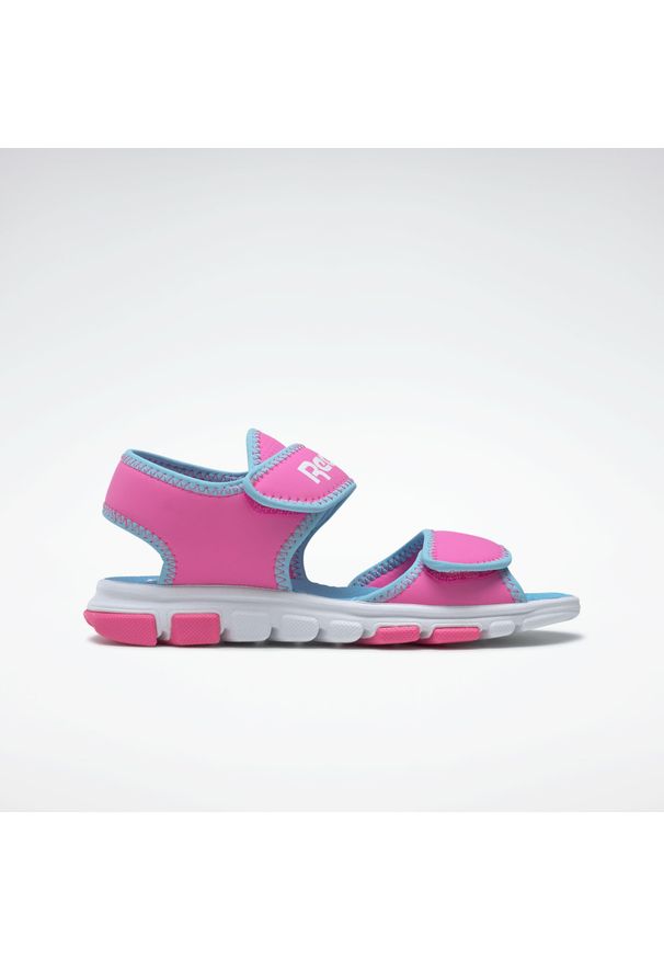 Buty do chodzenia dla dzieci Reebok Wave Glider Iii. Kolor: biały, wielokolorowy, różowy, niebieski. Materiał: materiał, syntetyk