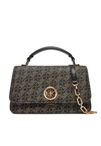 MICHAEL Michael Kors Torebka Delancey 30F4GD8S6B Czarny. Kolor: czarny. Materiał: skórzane