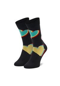 Happy-Socks - Happy Socks Skarpety wysokie unisex MYV01-9350 Czarny. Kolor: czarny. Materiał: materiał