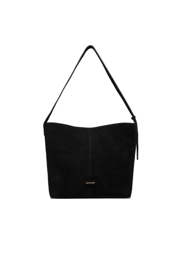 Gino Rossi - GINO ROSSI Torebka EO-LA224-19148-1 Czarny. Kolor: czarny. Materiał: zamszowe, skórzane