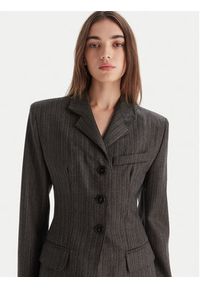 Marella Marynarka Essenza 2523046052 Brązowy Slim Fit. Kolor: brązowy. Materiał: wełna #5