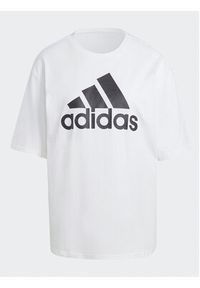 Adidas - adidas T-Shirt Essentials Big Logo Boyfriend T-Shirt HR4930 Biały Loose Fit. Kolor: biały. Materiał: bawełna #4