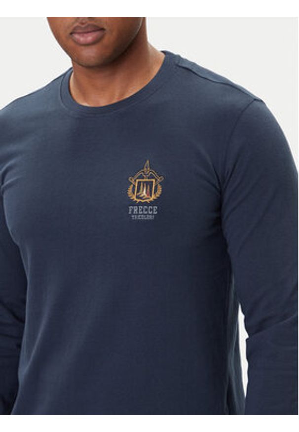 Aeronautica Militare Longsleeve 252TS2466UJ00703 Granatowy Regular Fit. Kolor: niebieski. Materiał: bawełna. Długość rękawa: długi rękaw