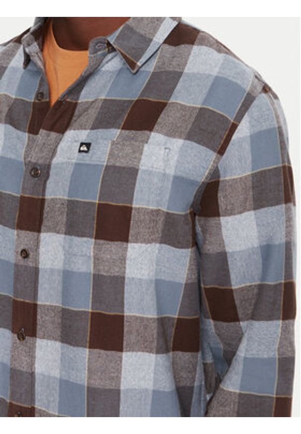 Quiksilver Koszula Motherfly EQYWT04642 Niebieski Regular Fit. Kolor: niebieski. Materiał: bawełna