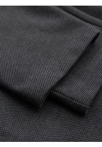 Ombre Clothing - Dzianinowe spodnie męskie z gumką w pasie - ciemnoszare V2 OM-PACP-0116 - XXL. Kolor: szary. Materiał: dzianina #5