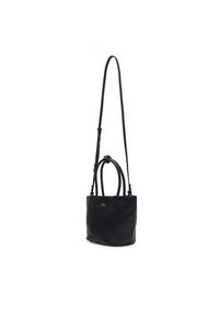 TOMMY HILFIGER - Tommy Hilfiger Torebka Th Marina Bucket Leather AW0AW18739 Czarny. Kolor: czarny. Materiał: skórzane #7