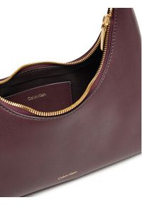 Calvin Klein Torebka Foil Logo Conv Shoulder Bag LV04F3272G Bordowy. Kolor: czerwony. Materiał: skórzane #3