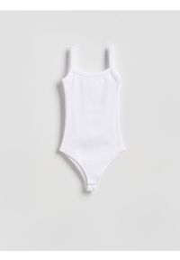Reserved - Body z bawełną - biały. Kolor: biały. Materiał: bawełna #1