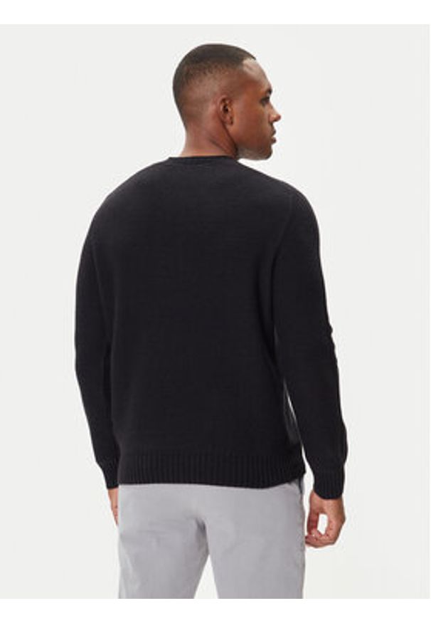 Aeronautica Militare Sweter 252MA1586UL00904 Czarny Regular Fit. Kolor: czarny. Materiał: bawełna