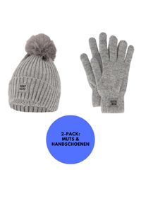 HEAT KEEPER - Zestaw termiczny Damskie rękawiczki/czapka Rozmiar uniwersalny. Kolor: szary. Materiał: poliakryl. Sezon: zima. Styl: sportowy #1
