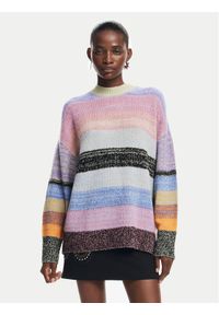 Desigual Sweter Moncton 24WWJF28 Kolorowy Regular Fit. Materiał: syntetyk. Wzór: kolorowy #1