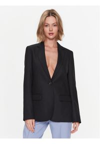 Calvin Klein Marynarka Essential Tailored K20K205187 Czarny Regular Fit. Kolor: czarny. Materiał: wiskoza