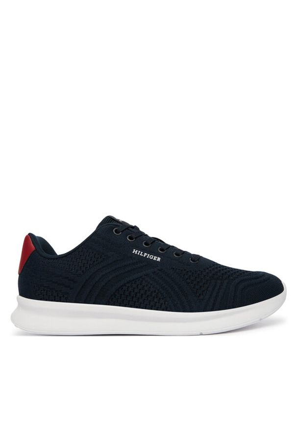 TOMMY HILFIGER - Tommy Hilfiger Sneakersy Lightweight Runner Mix FM0FM05755 Granatowy. Kolor: niebieski. Materiał: materiał