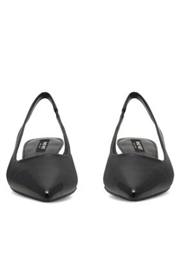 Nine West Baleriny WFA2609-1 Czarny. Kolor: czarny. Materiał: skóra