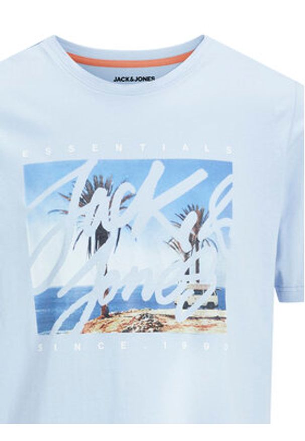 Jack & Jones - Jack&Jones T-Shirt Colton 12268438 Błękitny Standard Fit. Kolor: niebieski. Materiał: bawełna