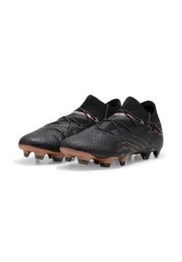 Buty piłkarskie męskie Puma Future 7 Ultimate Fg ag. Kolor: brązowy, czarny, wielokolorowy. Materiał: syntetyk, tkanina, materiał. Szerokość cholewki: normalna. Sport: piłka nożna