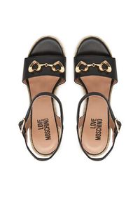 Love Moschino - LOVE MOSCHINO Espadryle JA1615BI0OIA0000 Czarny. Kolor: czarny. Materiał: skóra #2